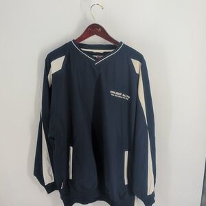 Russel Athletic Team Issue Authentic Apparel Wilder Auto Pullover Jacket Blue XL